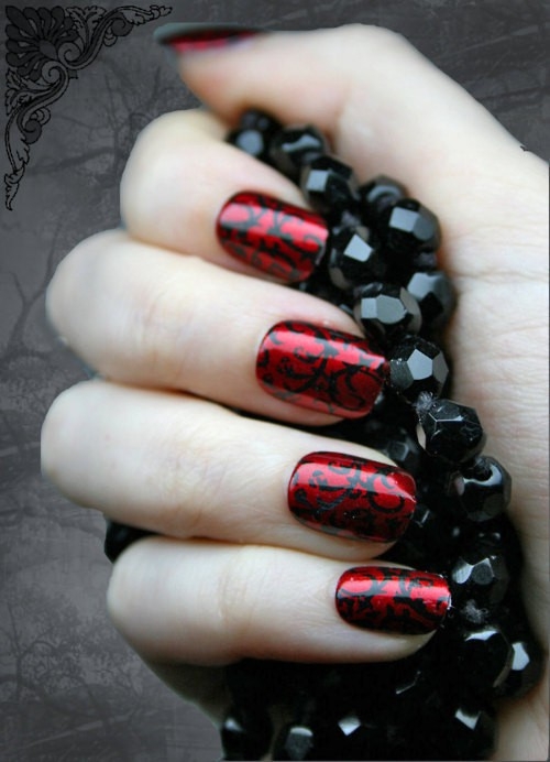 Red and Black Nails for You to Try  Pretty Designs