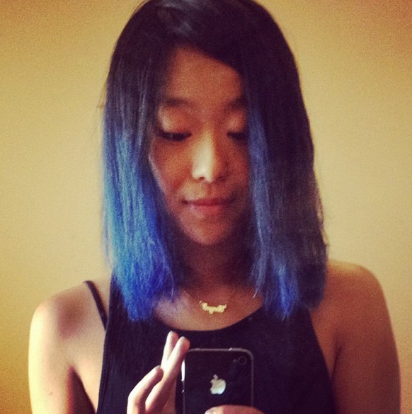 Black to Blue Ombre Hair for Shoulder Length Hair
