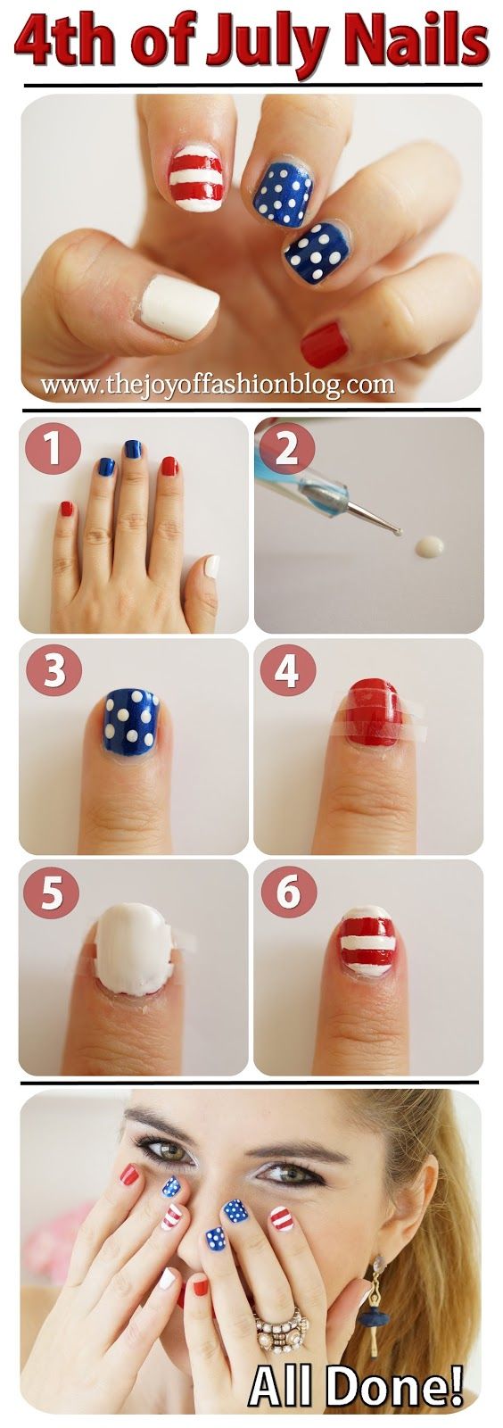 4th of July Nails