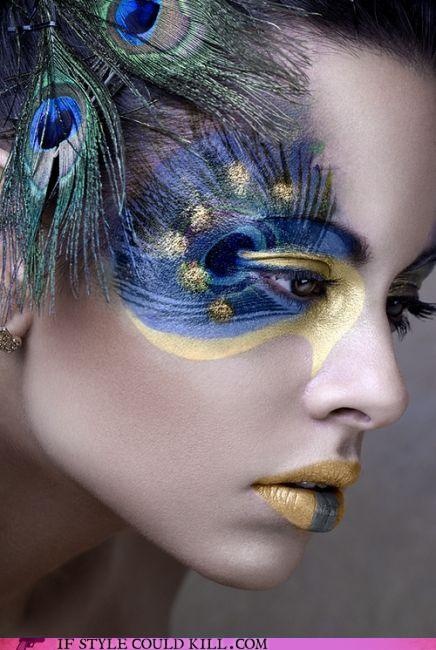 Amazing Peacock Inspired Eye Makeup Look