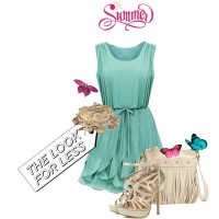 Baby Blue Dress Outfit for Women