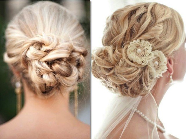 Beautiful Updo Hairstyle for Wedding