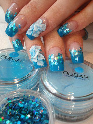 3D Flower Nail Designs - Pretty Designs