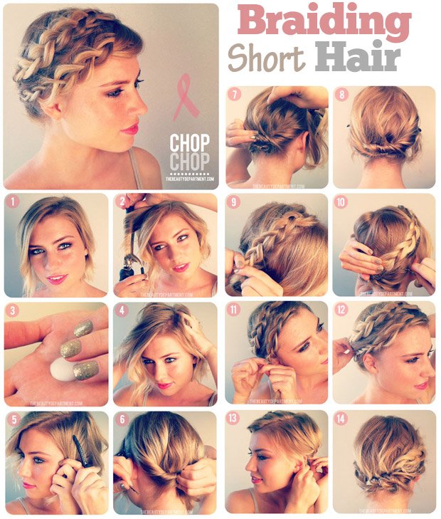Braided Hairstyle for Short Hair