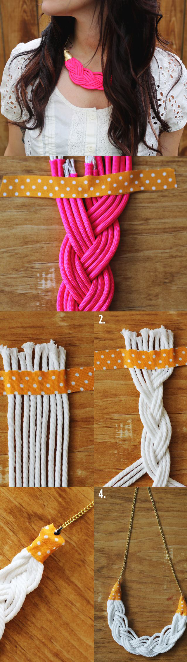 Braided Rope Necklace Tutorial