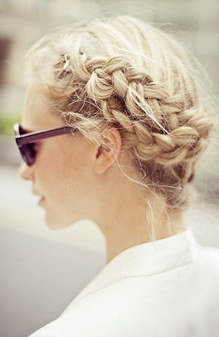 Braided Updo for Blonde Hair