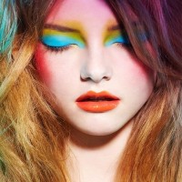 Bright Colored Eyes - Neon Makeup Look