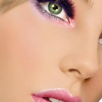Bright Pink Eyes and Lips