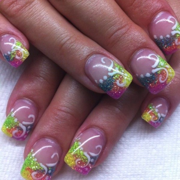 Butterfly Gel Nails