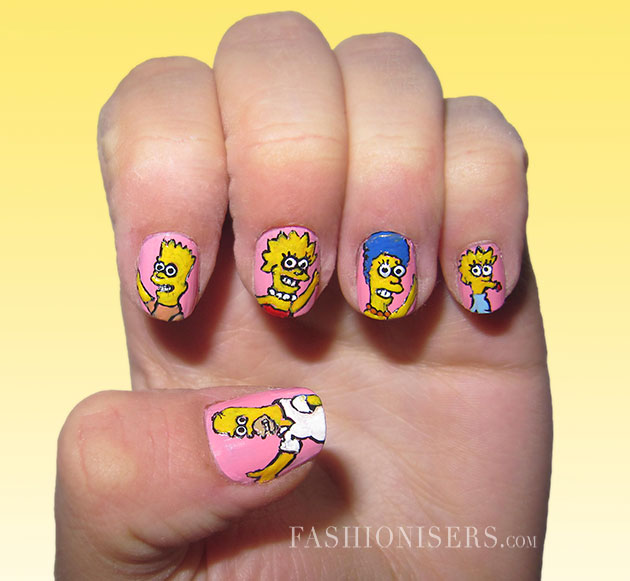 Cute Cartoon Inspired Nail Art Design - Pretty Designs Cute Cartoon Inspired Nail Art Design - Cute Cartoon Inspired Nail Art Design - Pretty Designs