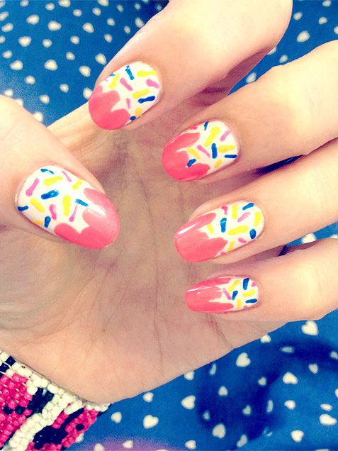 Colorful Cupcake Nails