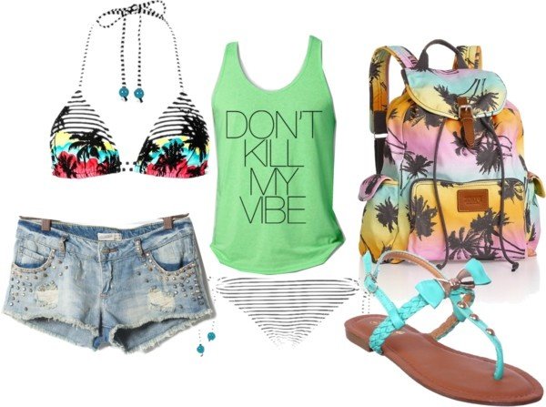 Cool Polyvore Combination for Beach