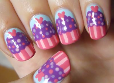 Cute Cupcake Nails