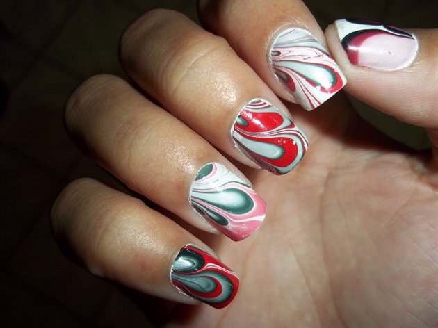 DIY Water Marble Nails - wide 2