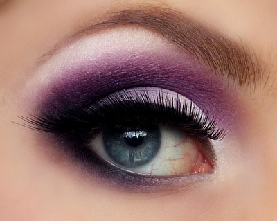 Deep Purple Eye Makeup