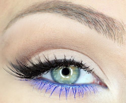 Double Colored Mascara Look