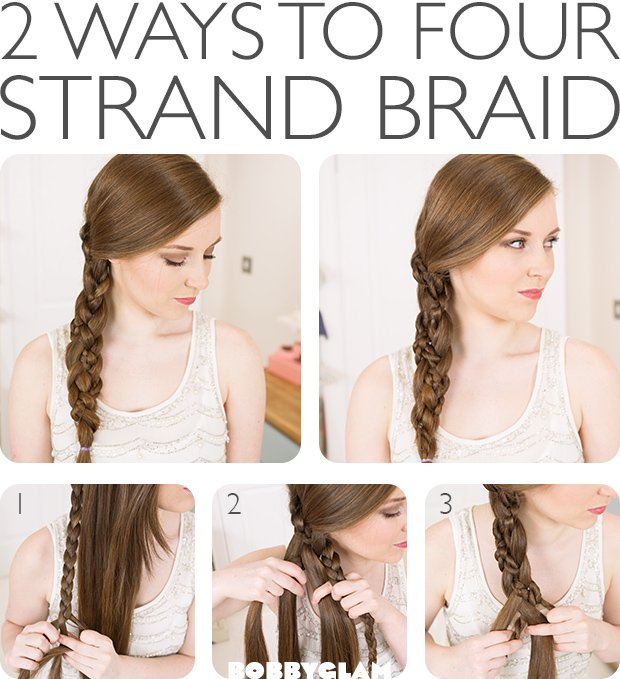 Four-Strand Hairstyle Tutorial