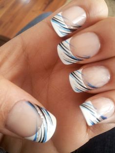 French Nails With Design
