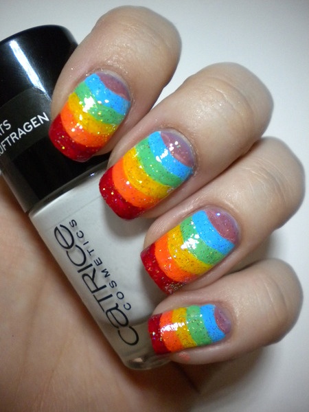Funny Rainbow Nails