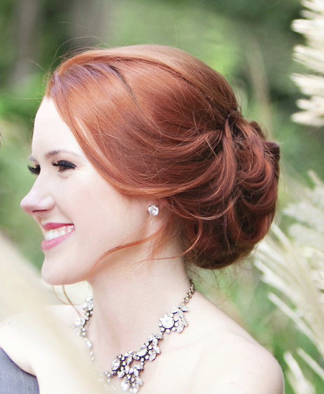 Glossy Wedding Hairstyle