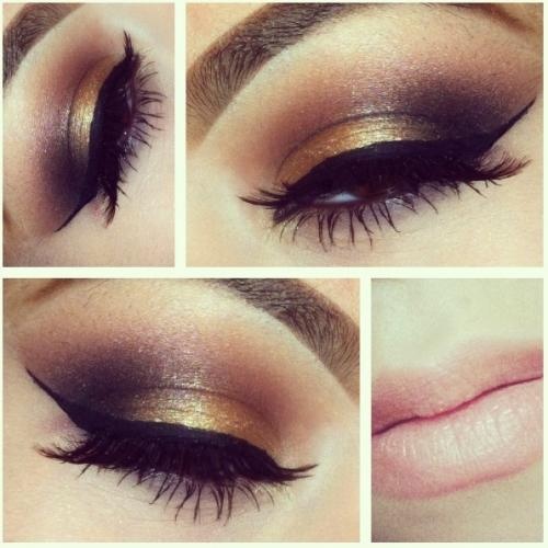 Golden Ombre Eye Makeup
