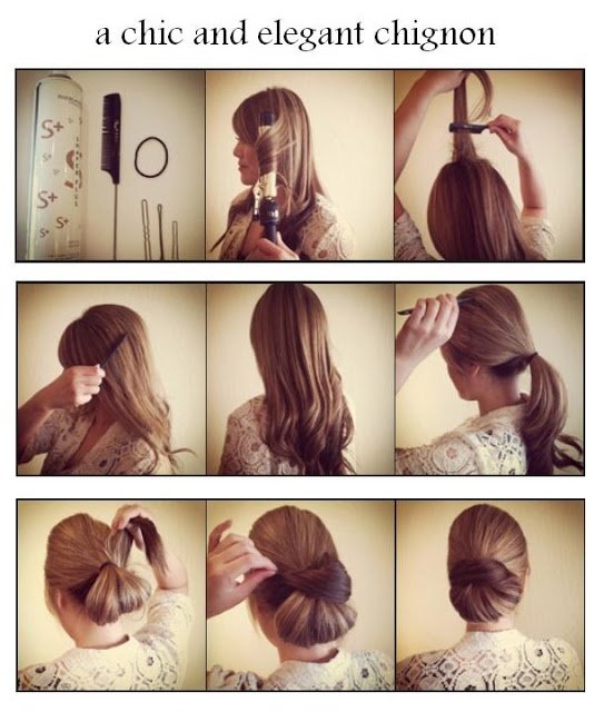 Graceful Chignon Hairstyle Tutorial
