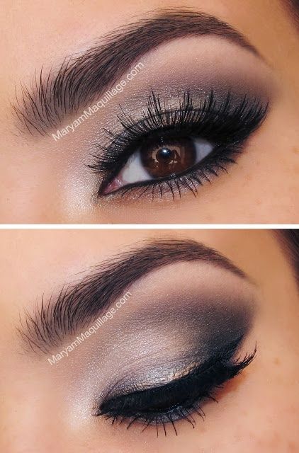 Grey Smokey Eye Makeup Look