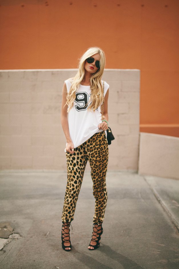 Leopard Printed Outfit Idea