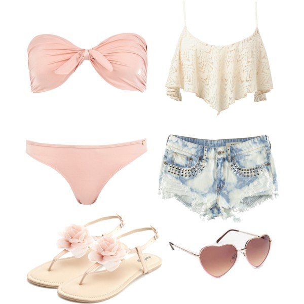 Lovely Outfit Combination for Beach