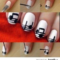 Music Notes Nail Art
