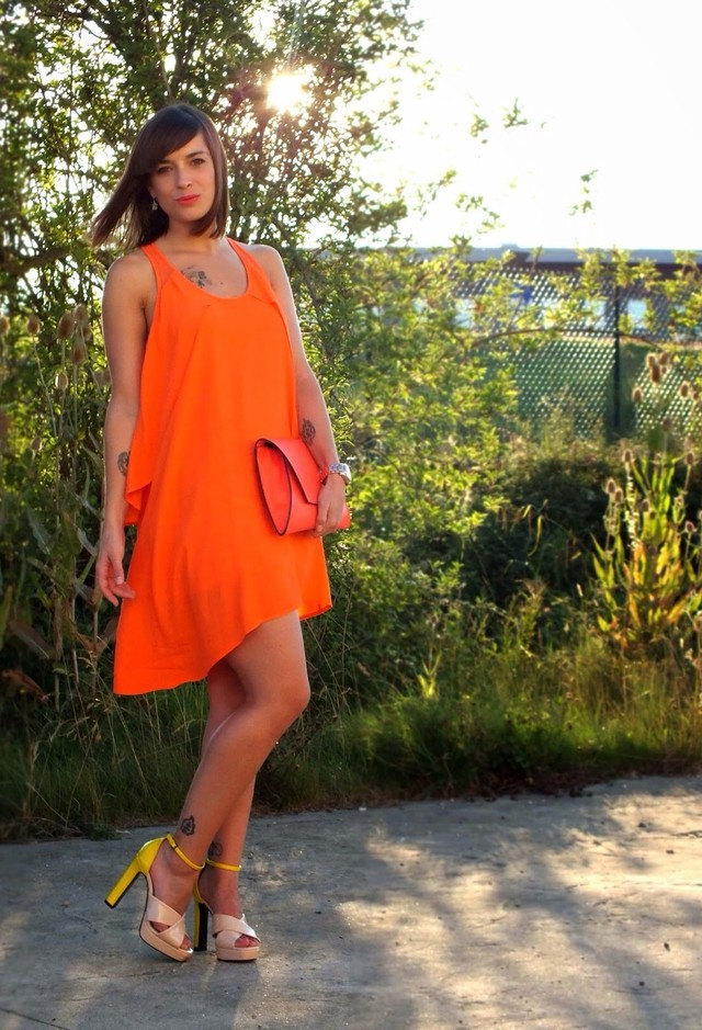 Orange Dress for Date