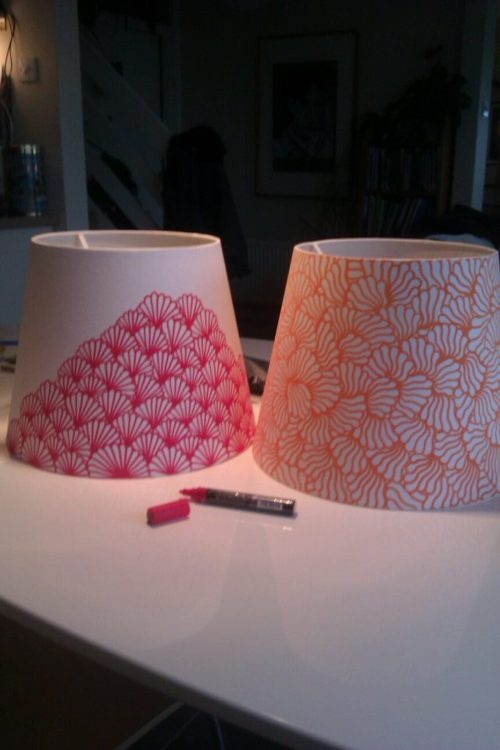 Painted Lampshade