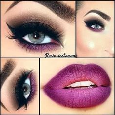 Purple Lips Makeup