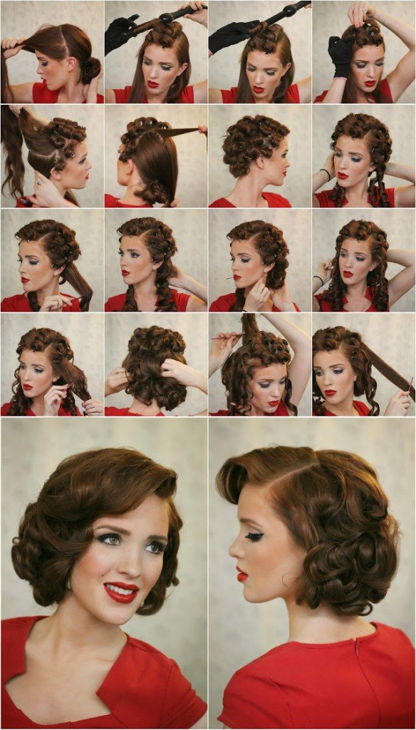 Retro Curls Hairstyle Tutorial