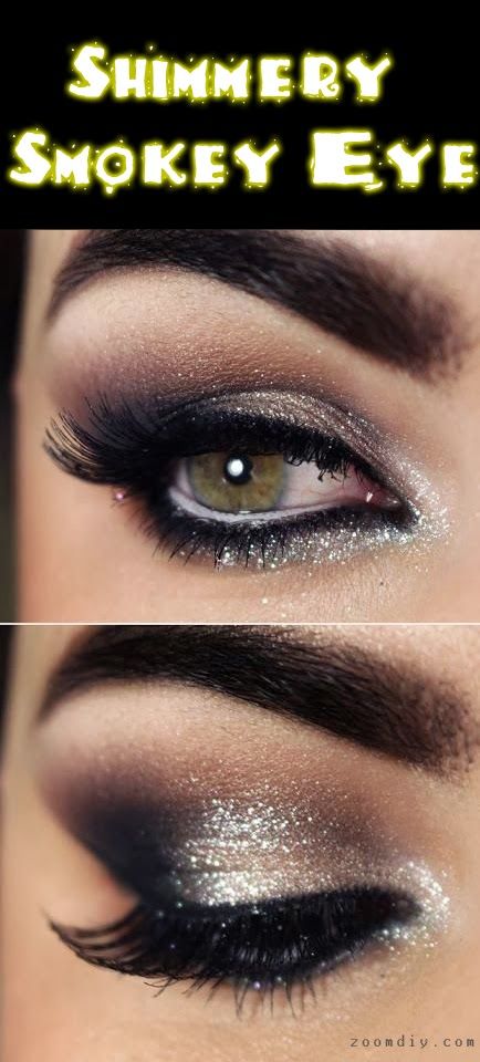 Shimmery Smokey Eye Makeup