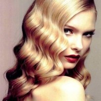 Shiny Finger Waves for Long Hair