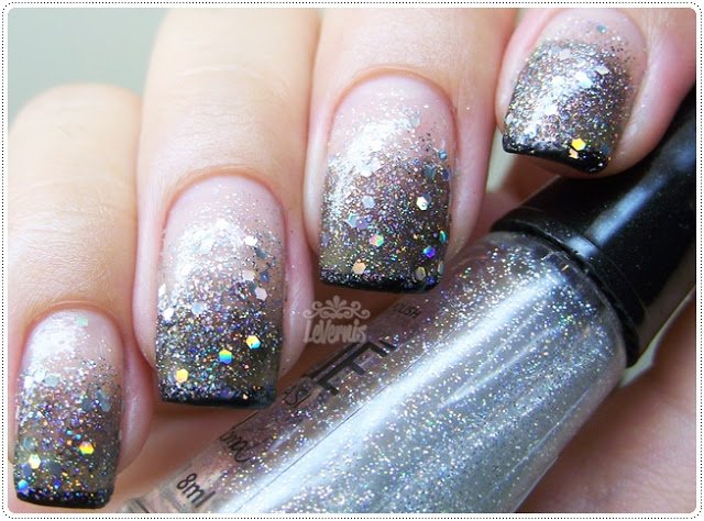Silver Embellished Nails