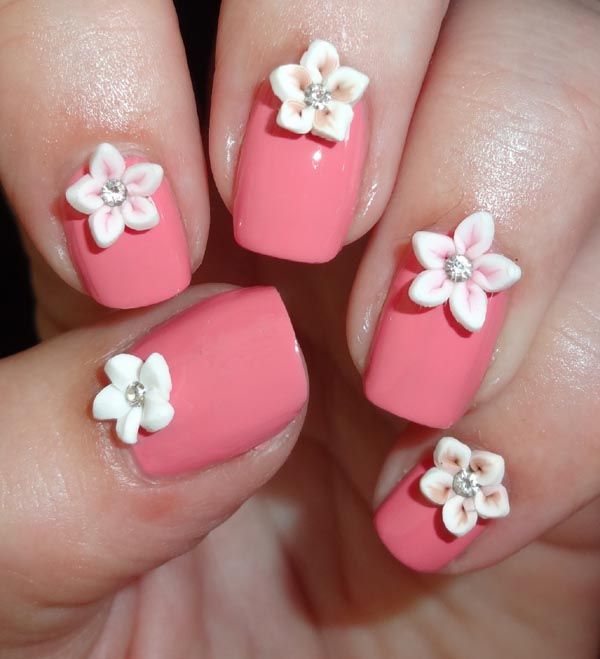 3D Flower Nail Designs - Pretty Designs