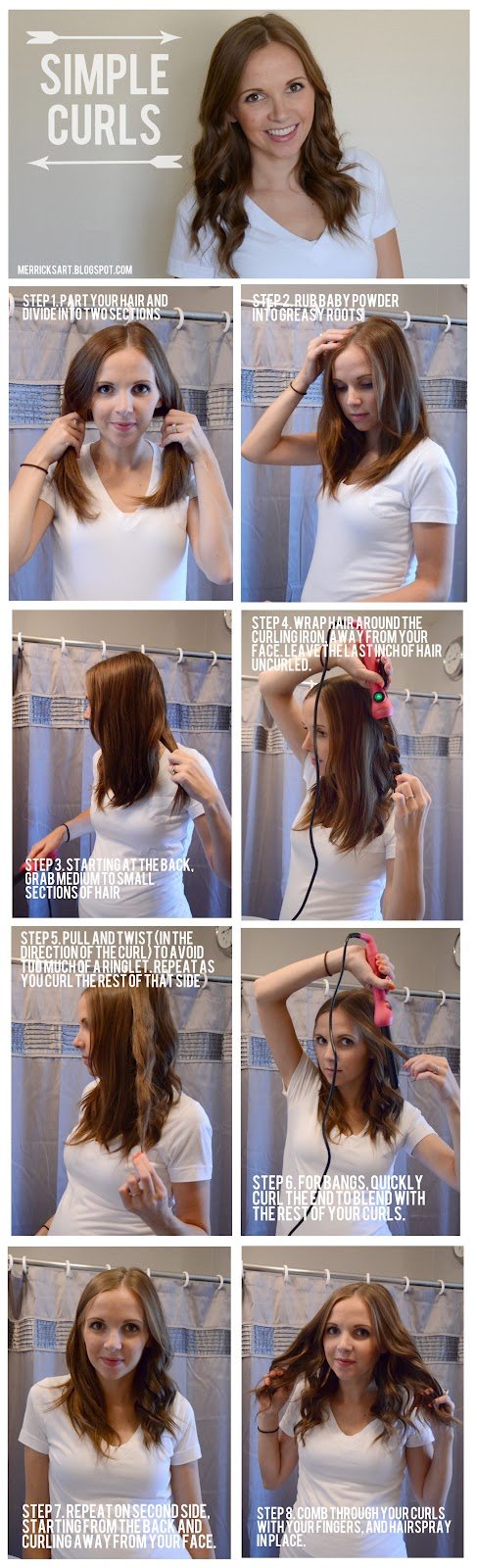 Simple Curly Hairstyle Tutorial
