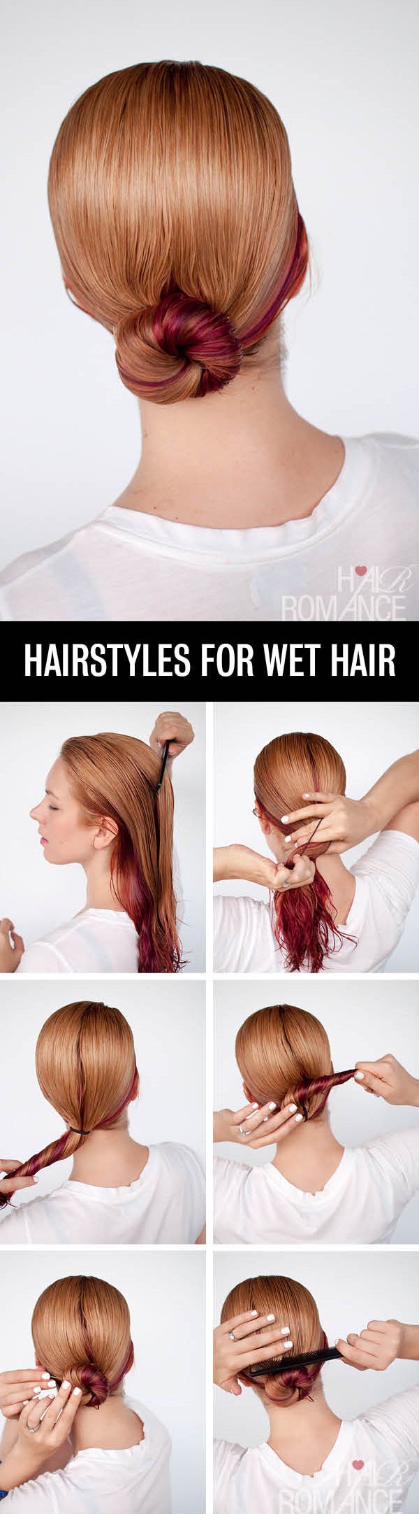 Simple Hairstyle Tutorial for Wet Hair