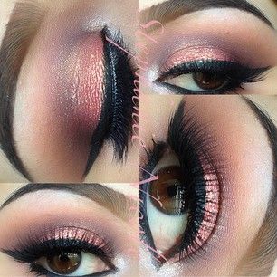 Sparkly Pink Eye Makeup