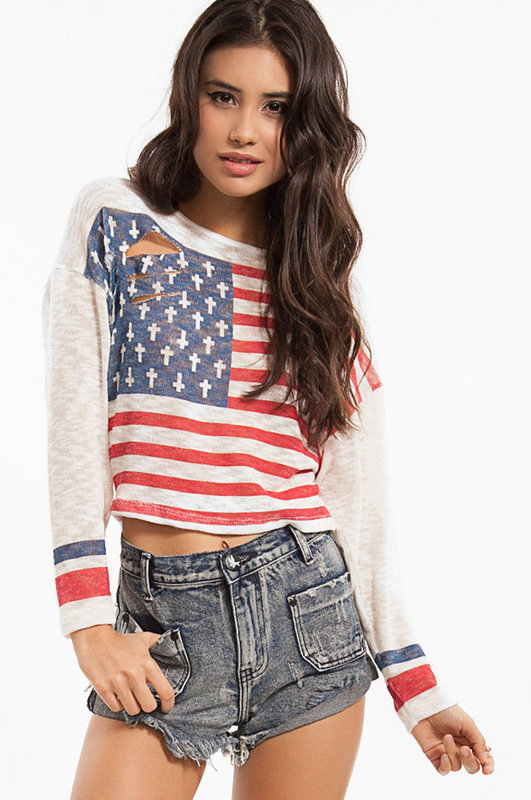 Stunning Shirt with Stars and Stripes
