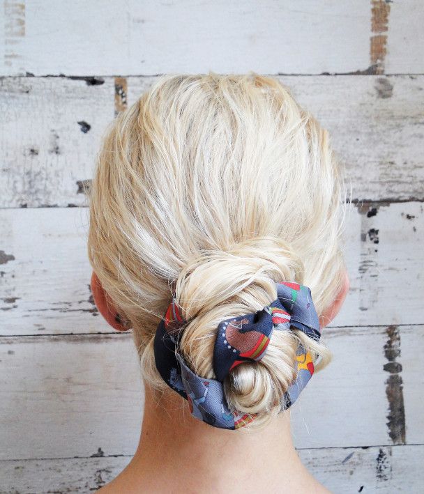 Spice up Your Buns with a Scarf Pretty Designs
