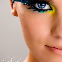 Vibrant Peacock Inspired Eye Makeup Look