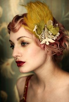 Vintage Makeup Look With Hair Accessory