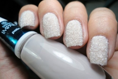 White Embellished Nails