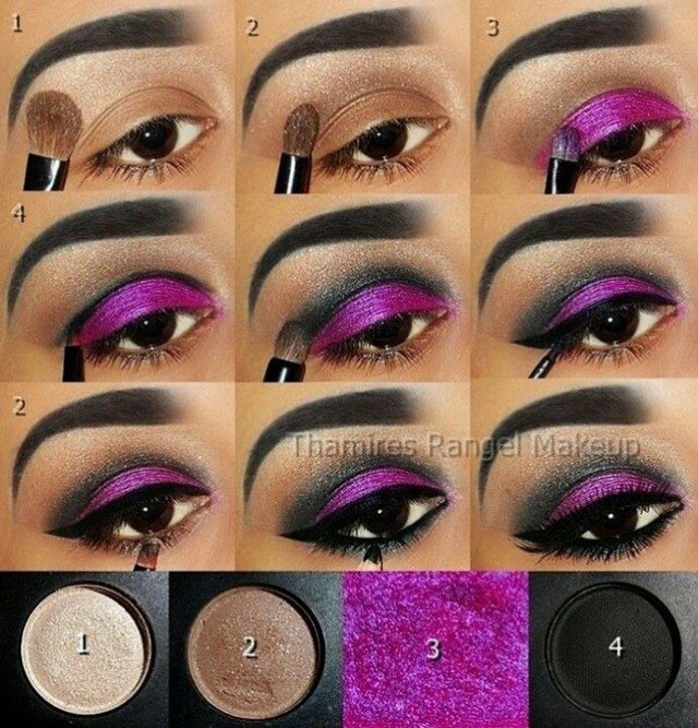 Winged Purple Eye Makeup Tutorial