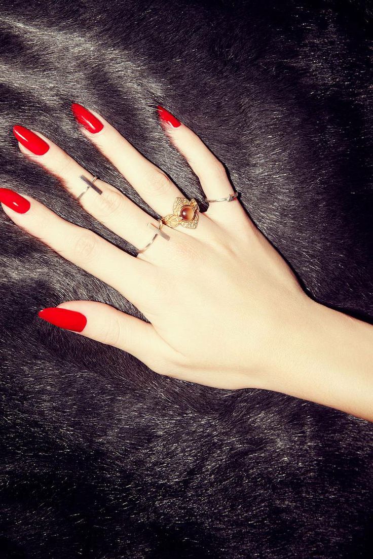 Amazing Red Stiletto Nails