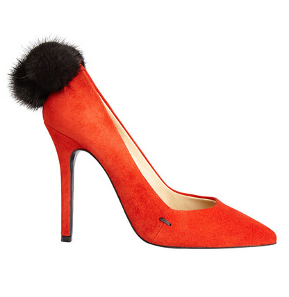 Aperlaï Orange Pumps