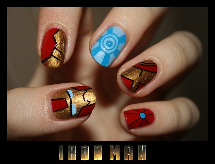 Cool Iron Man Nails